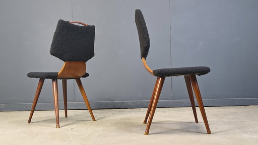 Scandinavische eetkamerstoelen uit het midden van de 20e eeuw, jaren 60.