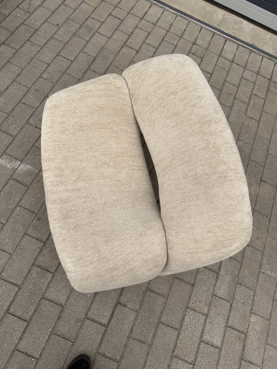 Image 1 of 2 sillones Artifort F598 Groovy en perfecto estado!! Tela Chenille Igor (Sable) de Pierre Paulin y Pierre Frey.