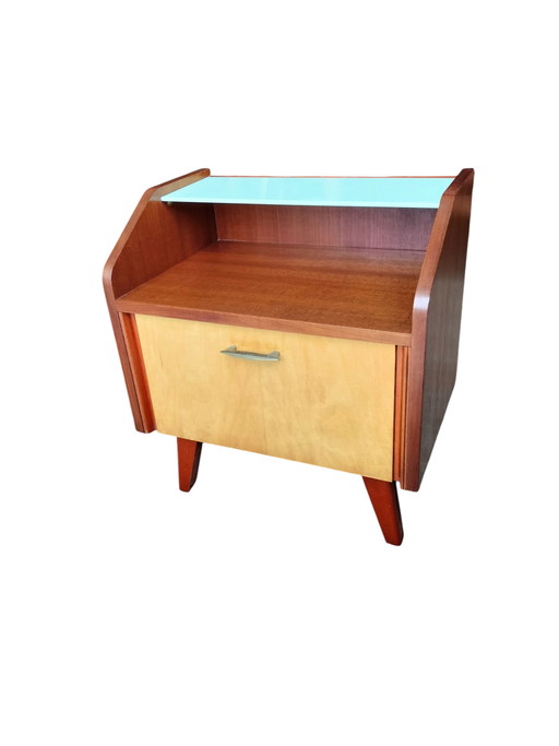 Vintage set of 2 nightstands, 1960s