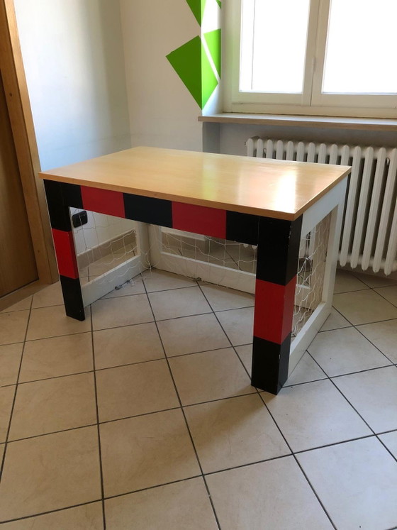 Handmade Desk with Sporty Design, Wood, Multi Color (photo 5 of 9)