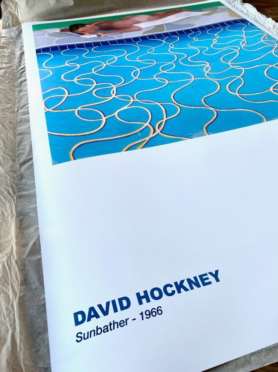 Image 1 of The Sunbather - David Hockney 1966 - Poster 70 x 100 cm