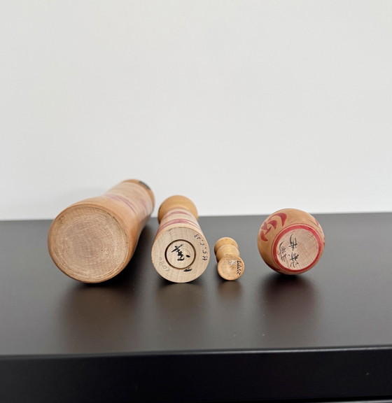 Image 1 of Set di kokeshi d'epoca