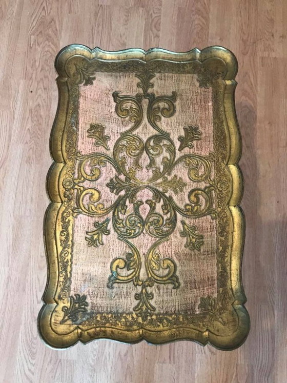 Image 1 of Tavolino laterale vintage in stile veneziano - metà del secolo