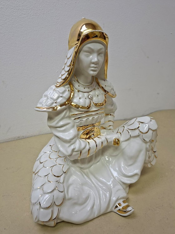 Image 1 of Escultura de cerámica samurai sentado - Italia 1970