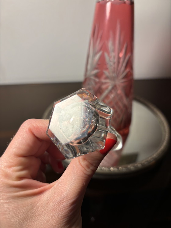 Caraffa Saint Louis Overlay Pre 1936 – Bicchieri e caraffe, Crystal (photo 11 of 13)