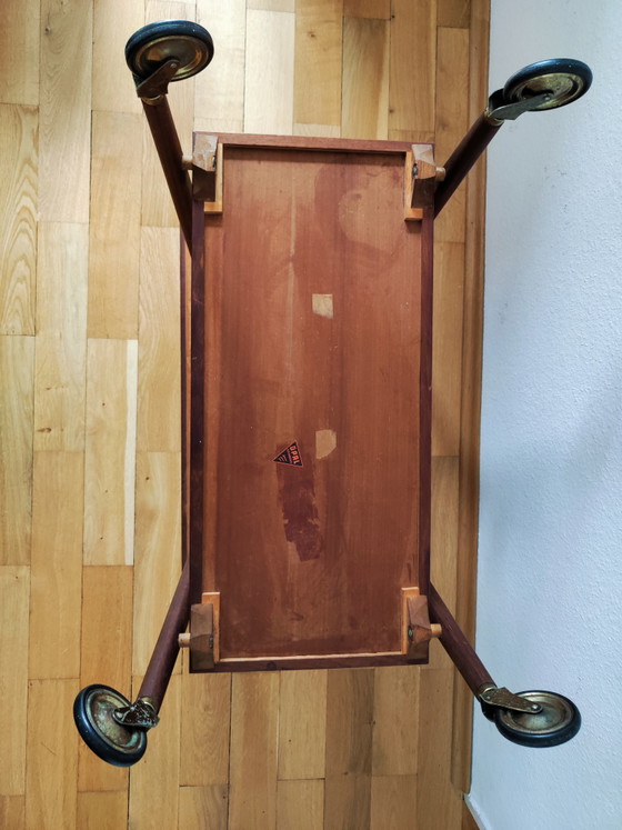 Image 1 of Vintage barkar/serveerwagen/bijzettafel uit het midden van de 20e eeuw van Opal Small Furniture, jaren 60.