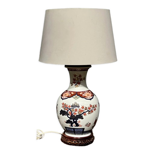 Lamp in porcelain, hand painted – tafellampen