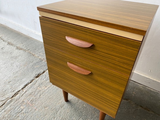 Image 1 of Vintage Mid Century nachtkastje uit 1960