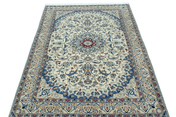 Image 1 of Handgeknoopt oosters tapijt Nain 9La - 200 x 127 cm - met zijde - Fijngeknoopte kunst