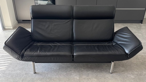 De Sede DS 450 zwart leren bank