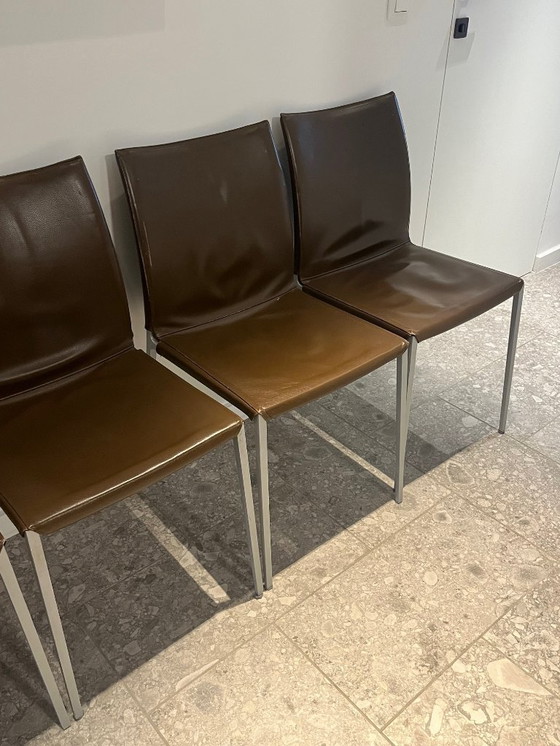 Image 1 of 6x Zanotta Lia stoelen - Roberto Barbieri 1999