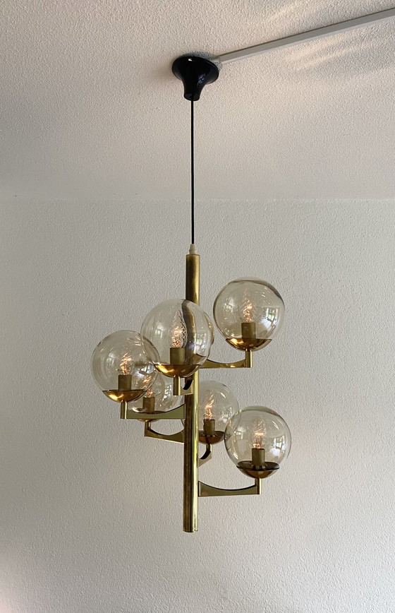 Image 1 of Lampada a sospensione vintage Sciolari anni '70