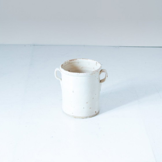 Image 1 of 3x Antique Handmade Ceramic Vases, Set of Three, Italy 1900 circa