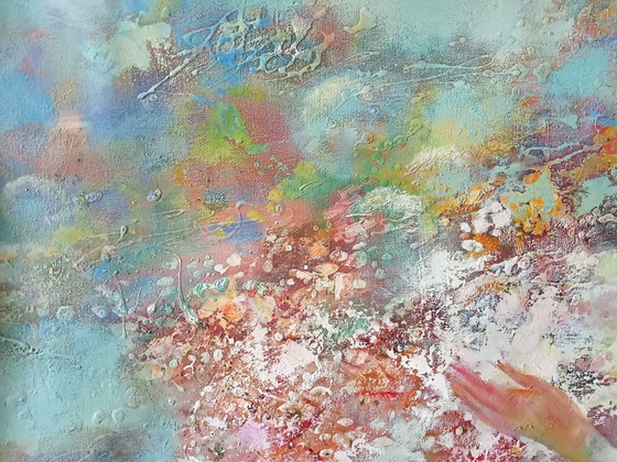Original Oil Painting Abstract Expressionism Symbolism Girl Spring – Paintings & Drawings, Canvas (photo 7 of 10)