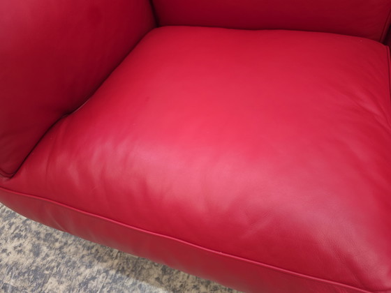 Image 1 of Poltrona Frau Twice sofa two seater designer sofa leather sofa couch red