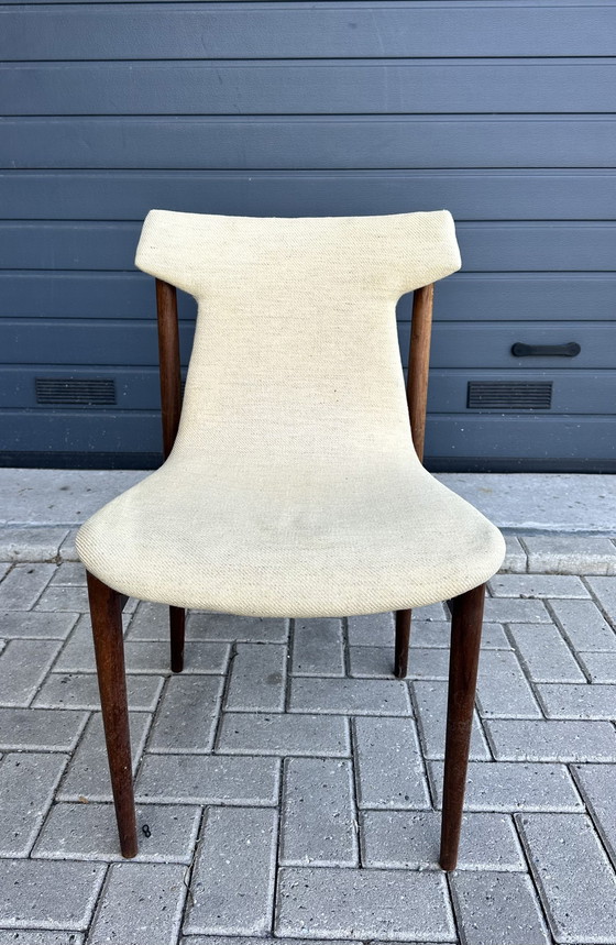 Image 1 of 6 sedie da pranzo Fristho dal design vintage