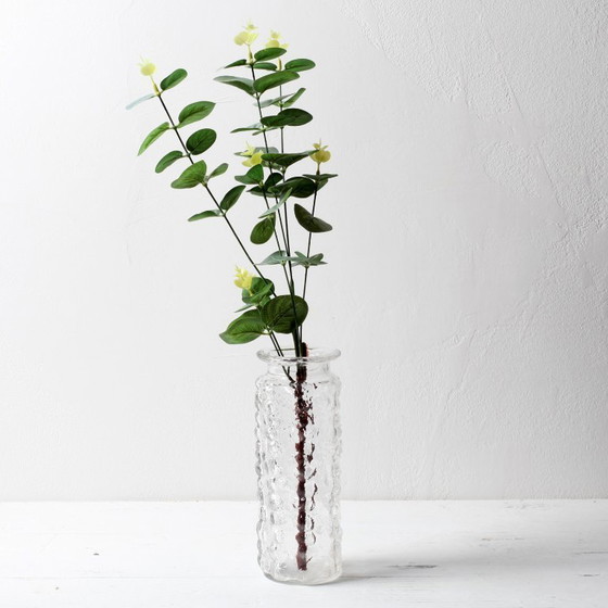 Image 1 of Vintage Stylish Pressed Glass Bubble Vase Designed by Vladislav Urban / 1967