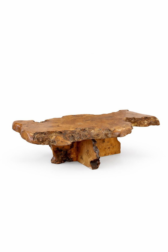 Image 1 of Vintage Wabi Sabi Root Wood Coffee Table Tree Trunk