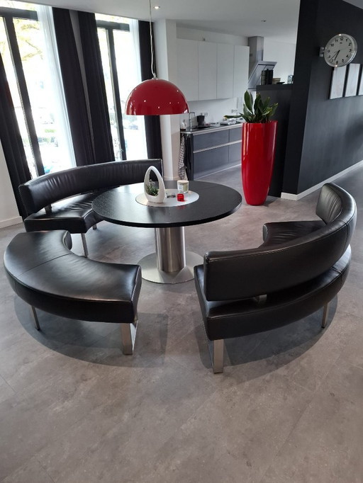 Beautiful designer dining table with benches