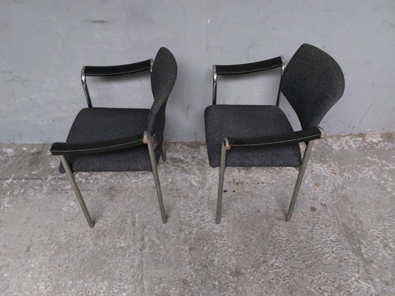 Image 1 of 2 x vintage gray armchairs