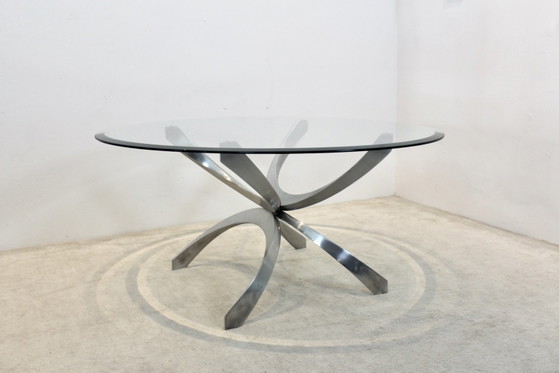 Aluminium en glazen salontafel van Knut Hesterberg voor Ronald Schmitt, Koffietafelboeken (foto 8 van 9)