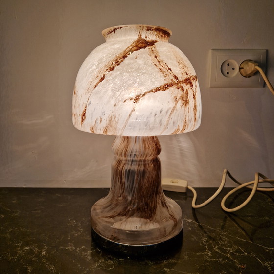 Image 1 of Lampe champignon vintage de style Murano 1970