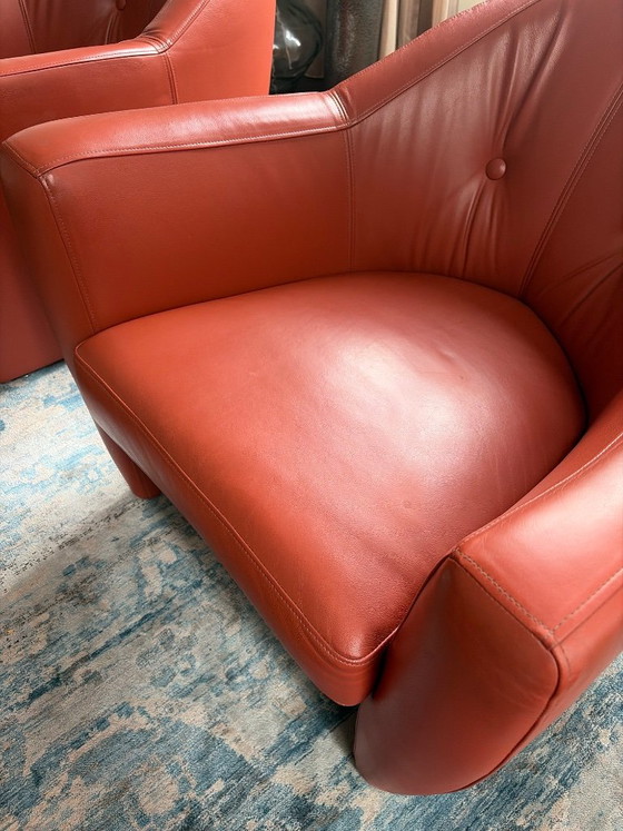 Deux fauteuils Leolux Carabas – Leather (photo 7 of 9)
