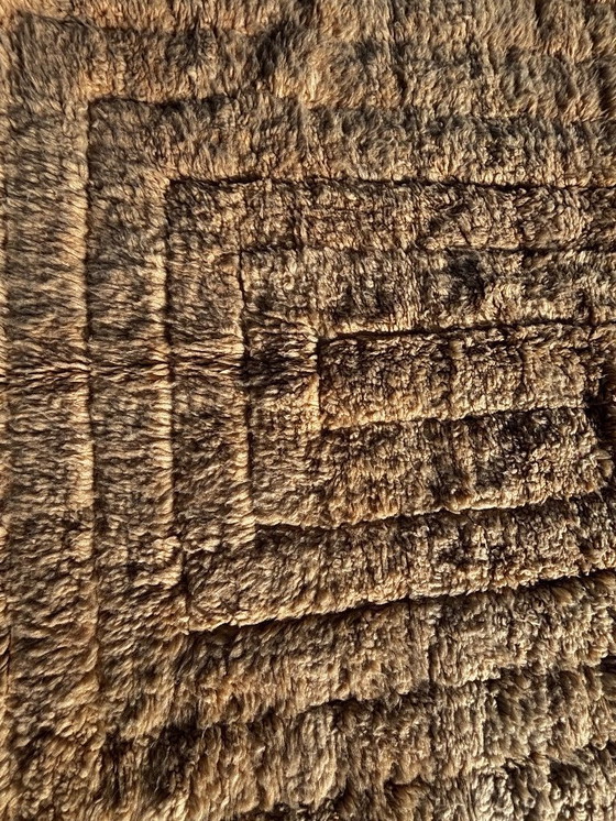 Image 1 of Tappeto marocchino moderno Mrirt 200x300 cm – Design con texture in lana color crema