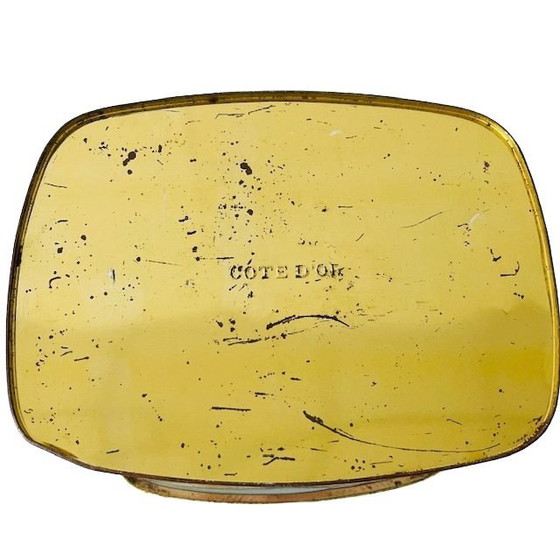 Image 1 of Mappa del negozio in latta vintage XL Cote d'Or blu e verde, anni '50