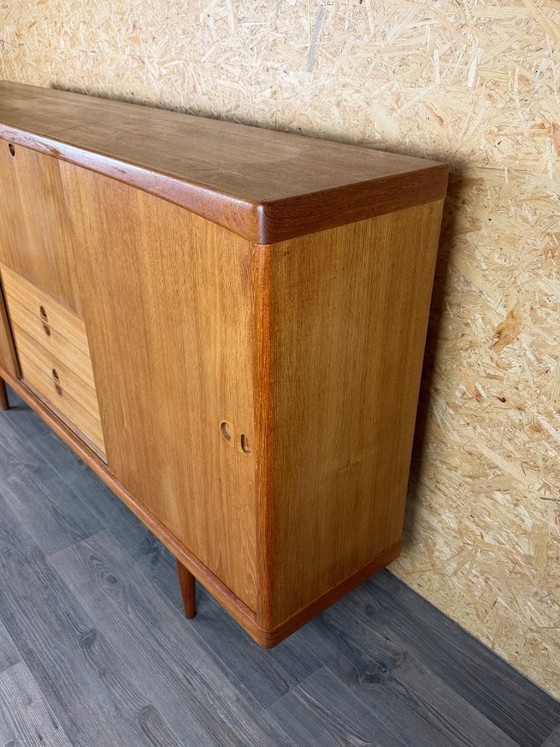 60s 70s Teak Sideboard Highboard H.W. Klein Bramin Danish Modern Design – High Boards, Wood (photo 7 of 20)