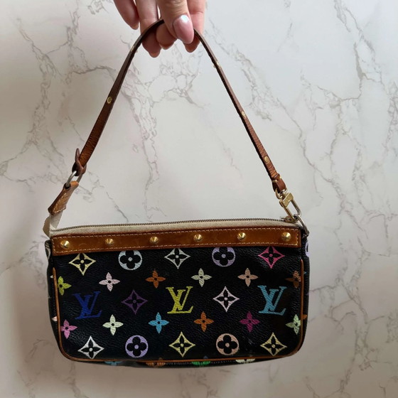 Louis Vuitton Monogram Multicolor Pochette Accessoires – Clutches, Lienzo, Ante, Vintage (photo 12 of 22)