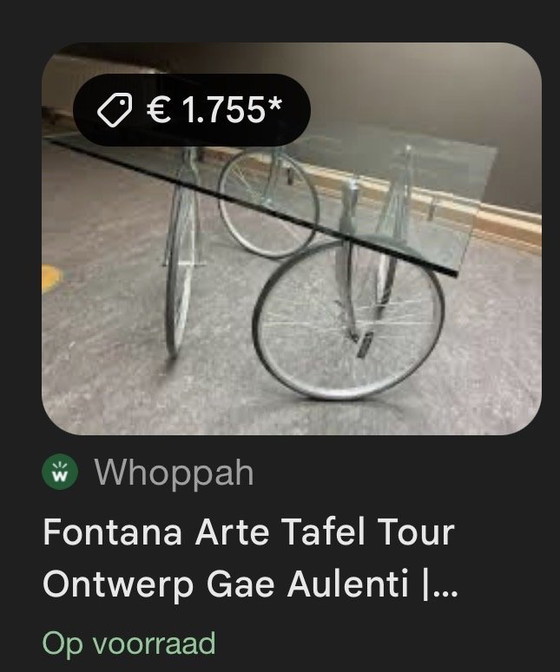 Image 1 of Table basse Fontana Arte "Tour", Gae Aulenti vintage Artdeco