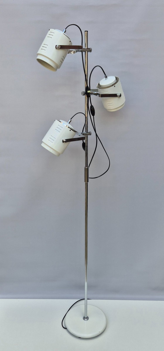 Image 1 of Lampada da terra vintage Herda - 3 faretti - anni '70 - Originale