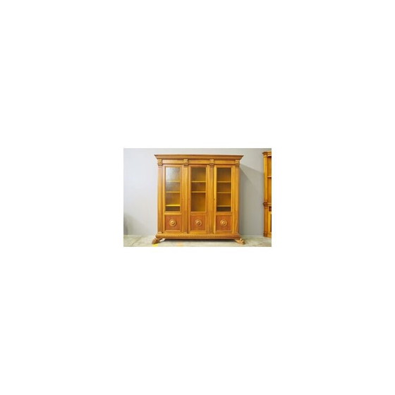 Image 1 of Vintage display cabinet in cherry wood, Italy 1960