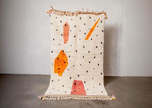 Traditioneel handgemaakt Berberkleed uit Beni Ouaraine, formaat 1,5/2,5 m – Aime Té, vloerkleden en tapijten, Wool