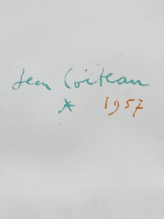Affiche d'exposition originale de Jean Cocteau, 1982 – Glass, Paper (photo 10 of 17)