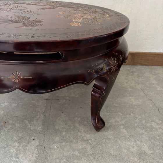 Round Wooden Coffee Table (photo 4 of 5)