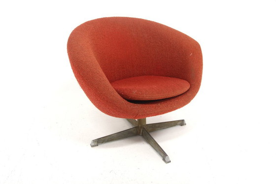 Poltrona Girevole Scandinava, Svezia, 1960, Poltrone, Metallo, Scandinavian (foto 5 di 8)