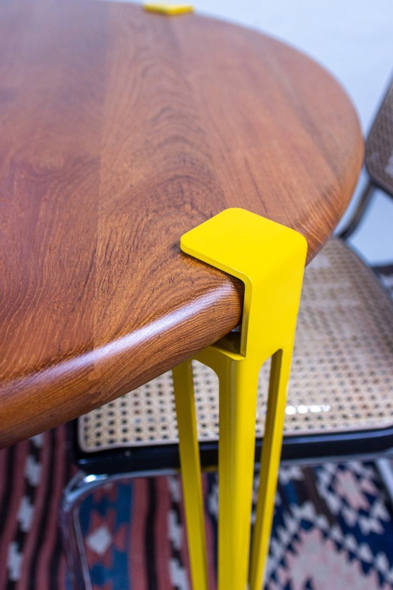 Image 1 of Vintage Teak Round Dining Table, Mid Century Danish