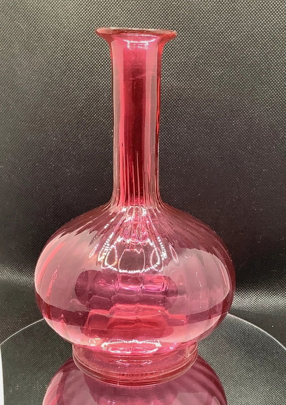 Image 1 of Vintage Pink Carafe Murano
