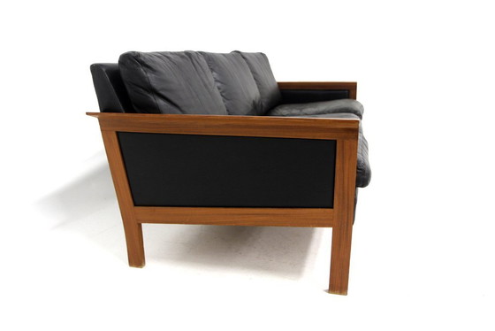 Scandinavische Leren Bank van Möbel-Ikéa, Zweden, Jaren 60, Ikea, Bankstel, Leer, Scandinavian (foto 7 van 9)