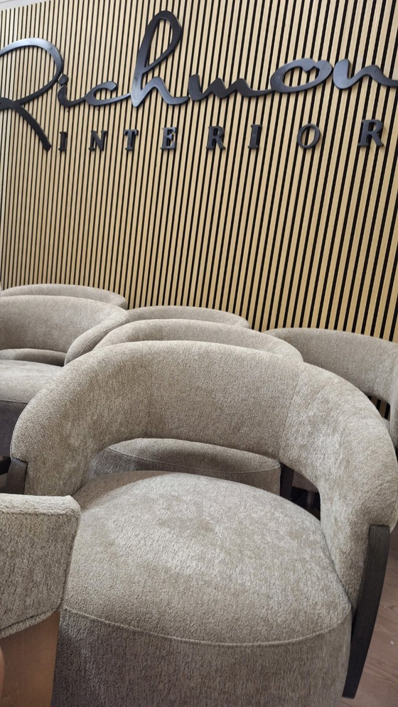 Set di 6 poltrone girevoli modello Pollux di Richmond Interiors – Sedie da pranzo, Textile, Wood (photo 9 of 11)