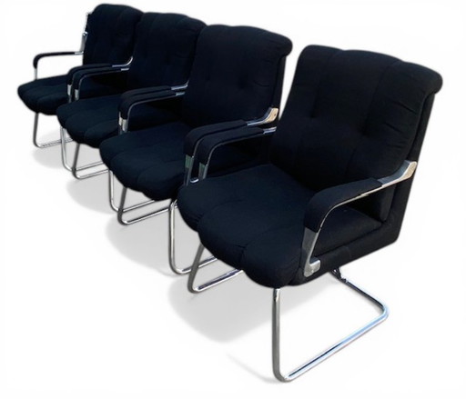 Set van 4 luxe fauteuils 1970/1980