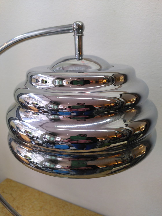 Image 1 of Lampe a poser chromée, année 70