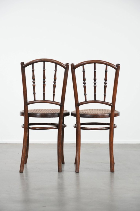 Image 1 of 6 x Wooden vintage bistro chair, Jacob & Josef Kohn Wien