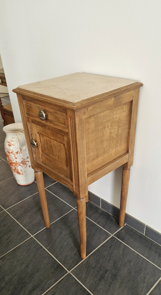 Image 1 of Louis XVI-stijl meubilair - massief eiken - jaren 1940