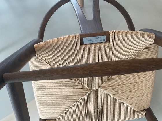 Image 1 of 6 Carl Hansen Wishbone Stoelen Eiken Gerookt + Naturel Papercord