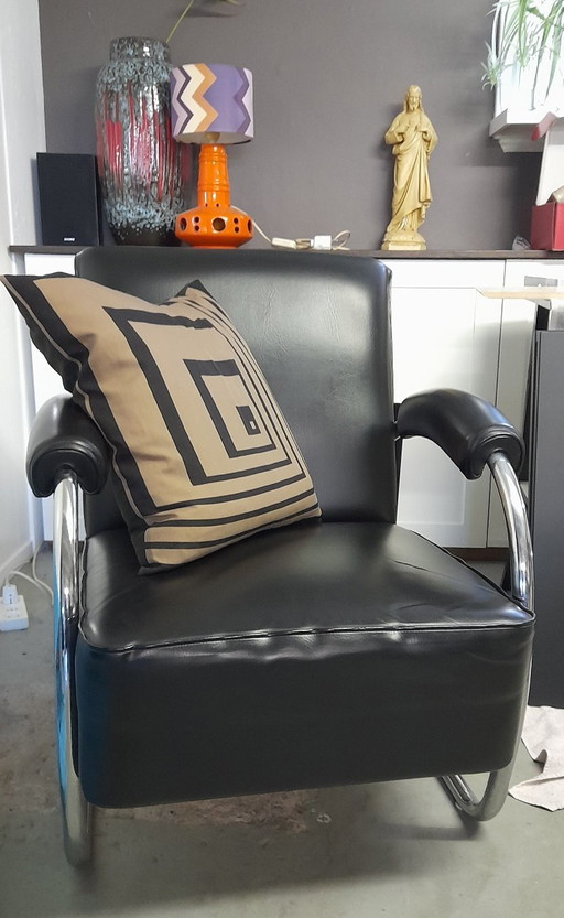 Vintage Stahlrohr Sessel