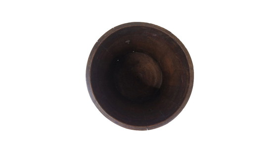 Image 1 of Jardinera antigua de caoba | Maceta con anillo de león victoriano de latón, hacia 1850