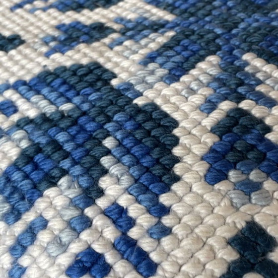 Housse de Coussin Tissée Arraiolos Portugaise Vintage Années 70 – Textile (photo 8 of 11)